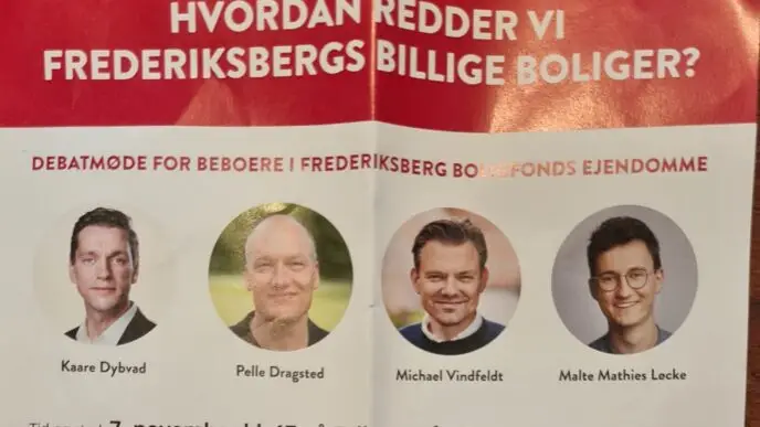 Kort før kommunalvalget i 2021 indkaldte Michael Vindfeldt lejerne i Frederiksberg Boligfond til informationsmøde for at anbefale en overdragelse af boligfonden til den almennyttige boligsektor. Det viste sig senere, at det var en dårlig ide.